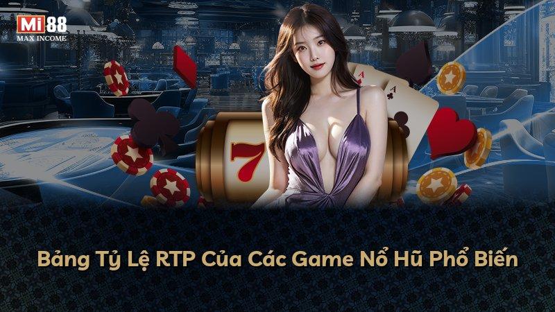 Bảng Tỷ Lệ RTP Của Các Game Nổ Hũ Phổ Biến