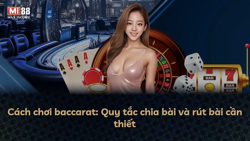 Cách chơi baccarat: Quy tắc chia bài và rút bài cần thiết